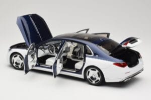 Mercedes Maybach S-Class Z223 Nautical Blue Diamond White Almost Real 1:18 820126 メタル - 画像 5/8