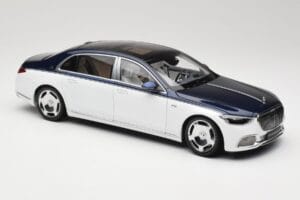 Mercedes Maybach S-Class Z223 Nautical Blue Diamond White Almost Real 1:18 820126 メタル - 画像 6/8