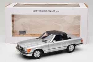 Mercedes R107 380 SL シルバー Norev 1:18 183725 メタル - 画像 8/8