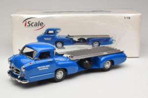 Mercedes Renntransporter Blaues Wunder iScale 1:18 118000000006-P1 メタル - 画像 6/6
