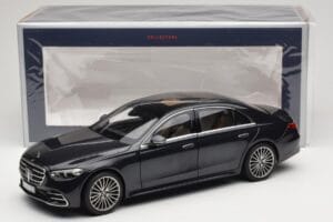 Mercedes S-Class W223 AMG Line Anthracite Blue Norev 1:18 183800 メタル - 画像 8/8