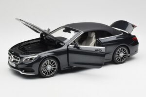 Mercedes S-Class カブリオレ A217 Magnetite ブラック メタリック Norev 1:18 B66960354 メタル - 画像 2/8