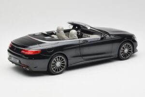 Mercedes S-Class カブリオレ A217 Magnetite ブラック メタリック Norev 1:18 B66960354 メタル - 画像 3/8