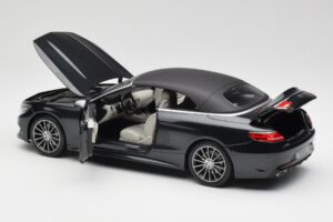 Mercedes S-Class カブリオレ A217 Magnetite ブラック メタリック Norev 1:18 B66960354 メタル - 画像 5/8
