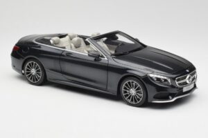 Mercedes S-Class カブリオレ A217 Magnetite ブラック メタリック Norev 1:18 B66960354 メタル - 画像 6/8