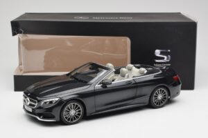 Mercedes S-Class カブリオレ A217 Magnetite ブラック メタリック Norev 1:18 B66960354 メタル - 画像 8/8
