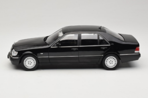 Mercedes S-Class W140 S600 Obsidian Black Metallic Norev 1:18 183045 メタル - 画像 4/8