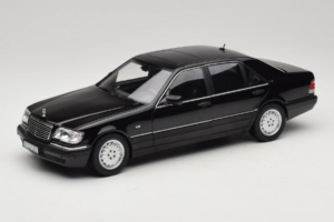 Mercedes S-Class W140 S600 Obsidian Black Metallic Norev 1:18 183045 メタル
