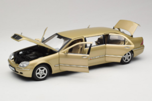 Mercedes S-Class W220 Pullman Gold Metallic Sun Star 1:18 4113 メタル - 画像 2/8