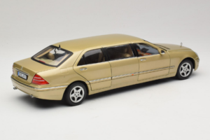 Mercedes S-Class W220 Pullman Gold Metallic Sun Star 1:18 4113 メタル - 画像 3/8