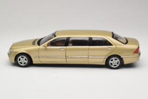 Mercedes S-Class W220 Pullman Gold Metallic Sun Star 1:18 4113 メタル - 画像 4/8