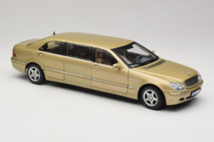 Mercedes S-Class W220 Pullman Gold Metallic Sun Star 1:18 4113 メタル - 画像 6/8