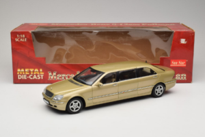 Mercedes S-Class W220 Pullman Gold Metallic Sun Star 1:18 4113 メタル - 画像 8/8