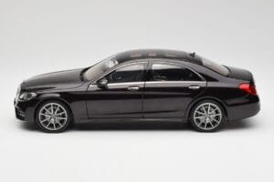 Mercedes S-Class W222 AMG Line Ruby ブラックメタリック Norev 1:18 183483 メタル - 画像 4/8