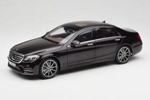 Mercedes S-Class W222 AMG Line Ruby ブラックメタリック Norev 1:18 183483 メタル