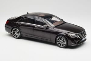 Mercedes S-Class W222 AMG Line Ruby ブラックメタリック Norev 1:18 183483 メタル - 画像 6/8