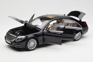Mercedes S-Class W222 ブラックメタリック Norev 1:18 183480 メタル - 画像 2/8