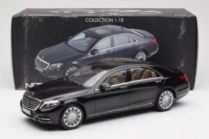 Mercedes S-Class W222 ブラックメタリック Norev 1:18 183480 メタル - 画像 8/8