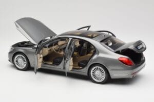 Mercedes S-Class W222 Grey Metallic Norev 1:18 183481 メタル - 画像 5/8