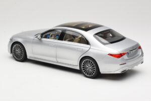 Mercedes S-Class W223 AMG Line Brilliant Silver Norev 1:18 183805 メタル - 画像 7/8