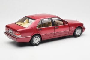 Mercedes S500 W140 レッドメタリック Norev 1:18 183579 メタル - 画像 3/8