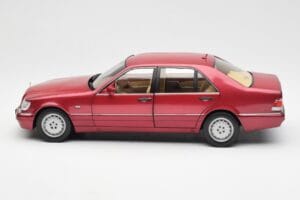 Mercedes S500 W140 レッドメタリック Norev 1:18 183579 メタル - 画像 4/8