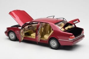 Mercedes S500 W140 レッドメタリック Norev 1:18 183579 メタル - 画像 5/8