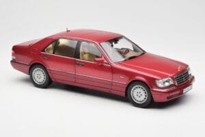 Mercedes S500 W140 レッドメタリック Norev 1:18 183579 メタル - 画像 6/8