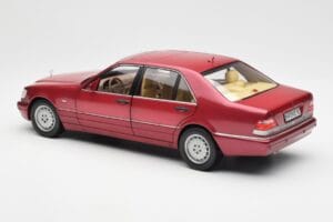 Mercedes S500 W140 レッドメタリック Norev 1:18 183579 メタル - 画像 7/8