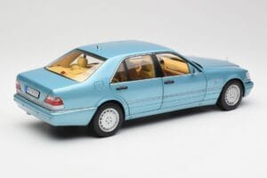 Mercedes S500 W140 ターコイズ メタリック Norev 1:18 183561 メタル - 画像 3/8