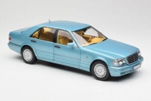 Mercedes S500 W140 ターコイズ メタリック Norev 1:18 183561 メタル - 画像 6/8