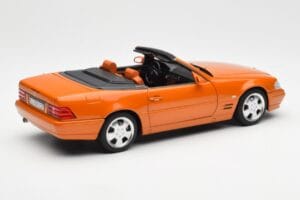 Mercedes SL 500 R129 オレンジメタリック Norev 1:18 183752 メタル - 画像 3/8