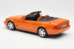 Mercedes SL 500 R129 オレンジメタリック Norev 1:18 183752 メタル - 画像 7/8
