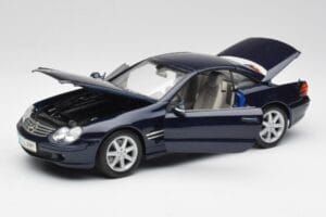 Mercedes SL 500 R230 ブルー Maisto 1:18 B66962126 メタル - 画像 2/8