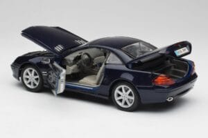 Mercedes SL 500 R230 ブルー Maisto 1:18 B66962126 メタル - 画像 5/8