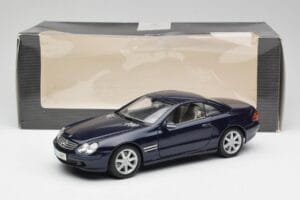 Mercedes SL 500 R230 ブルー Maisto 1:18 B66962126 メタル - 画像 8/8
