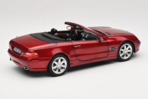 Mercedes SL 500 R230 Red Metallic 限定版 Norev 1:18 183841 メタル - 画像 3/8