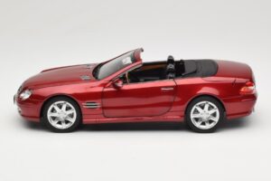 Mercedes SL 500 R230 Red Metallic 限定版 Norev 1:18 183841 メタル - 画像 4/8
