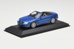 Mercedes SL R230 タンザナイトブルー Minichamps 1:43 B66962250 メタル - 画像 2/4