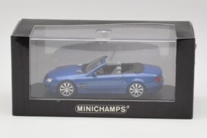 Mercedes SL R230 タンザナイトブルー Minichamps 1:43 B66962250 メタル - 画像 4/4