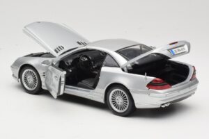 Mercedes SL55 AMG R230 シルバー Maisto 1:18 36894 メタル - 画像 5/8