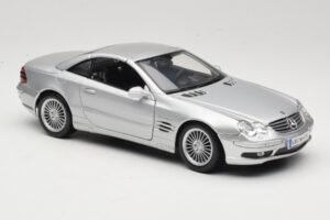 Mercedes SL55 AMG R230 シルバー Maisto 1:18 36894 メタル - 画像 6/8