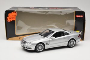 Mercedes SL55 AMG R230 シルバー Maisto 1:18 36894 メタル - 画像 8/8