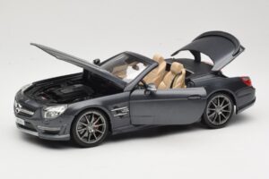 Mercedes SL65 AMG Black Series R230 Matte Black Maisto 1:18 36198 メタル - 画像 2/8