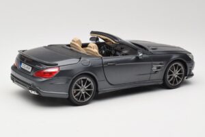 Mercedes SL65 AMG Black Series R230 Matte Black Maisto 1:18 36198 メタル - 画像 3/8