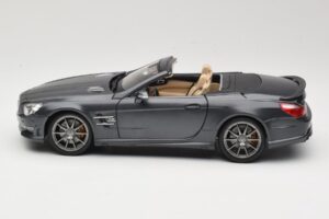 Mercedes SL65 AMG Black Series R230 Matte Black Maisto 1:18 36198 メタル - 画像 4/8