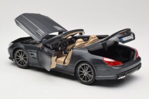 Mercedes SL65 AMG Black Series R230 Matte Black Maisto 1:18 36198 メタル - 画像 5/8