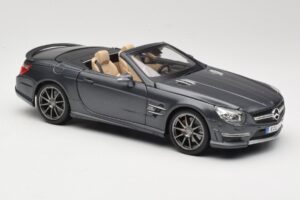 Mercedes SL65 AMG Black Series R230 Matte Black Maisto 1:18 36198 メタル - 画像 6/8