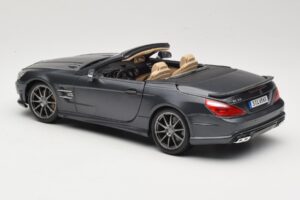 Mercedes SL65 AMG Black Series R230 Matte Black Maisto 1:18 36198 メタル - 画像 7/8