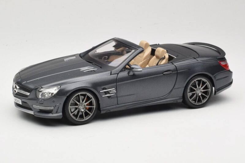 Mercedes SL65 AMG Black Series R230 Matte Black Maisto 1:18 36198 メタル